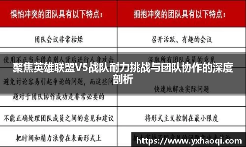 聚焦英雄联盟V5战队耐力挑战与团队协作的深度剖析